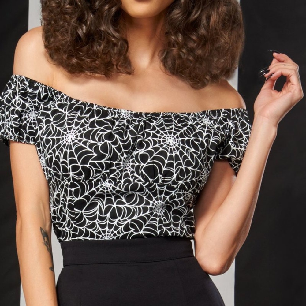 Pin Up Girl Clothing Spider Top